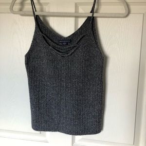 American Eagle grey knitted tank top
